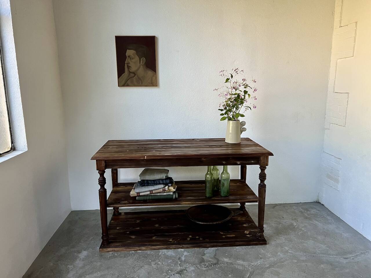 Table - 50s drapery console