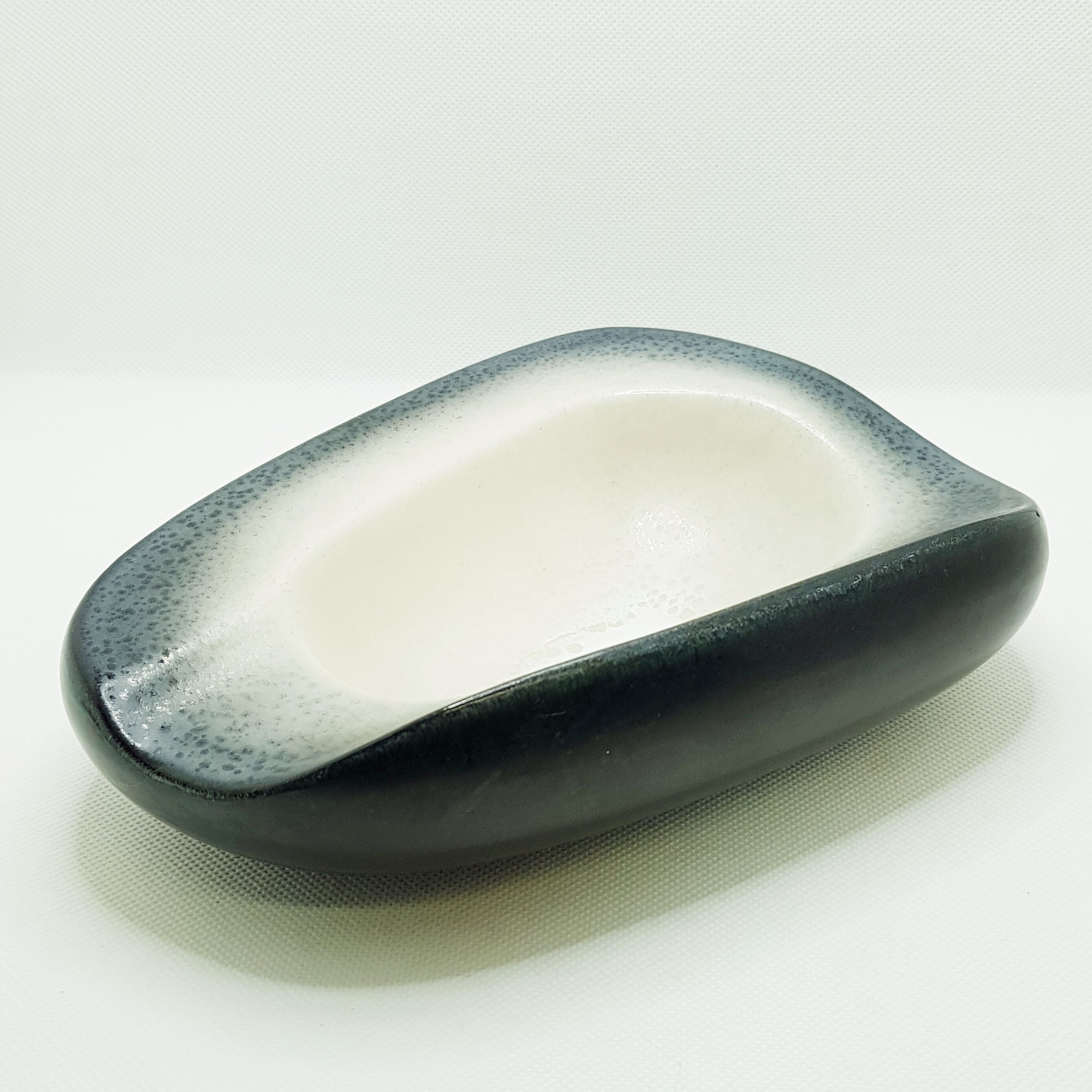 Mid century enameled ceramic ashtray