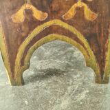 Antique Art Deco free standing wooden shelf