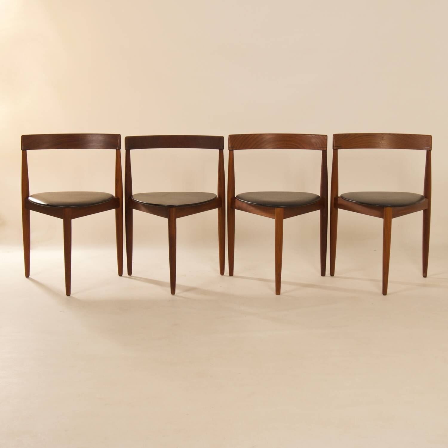 Roundette Dining Chairs by Hans Olsen for Frem Røjle, 1960s – Set of 4