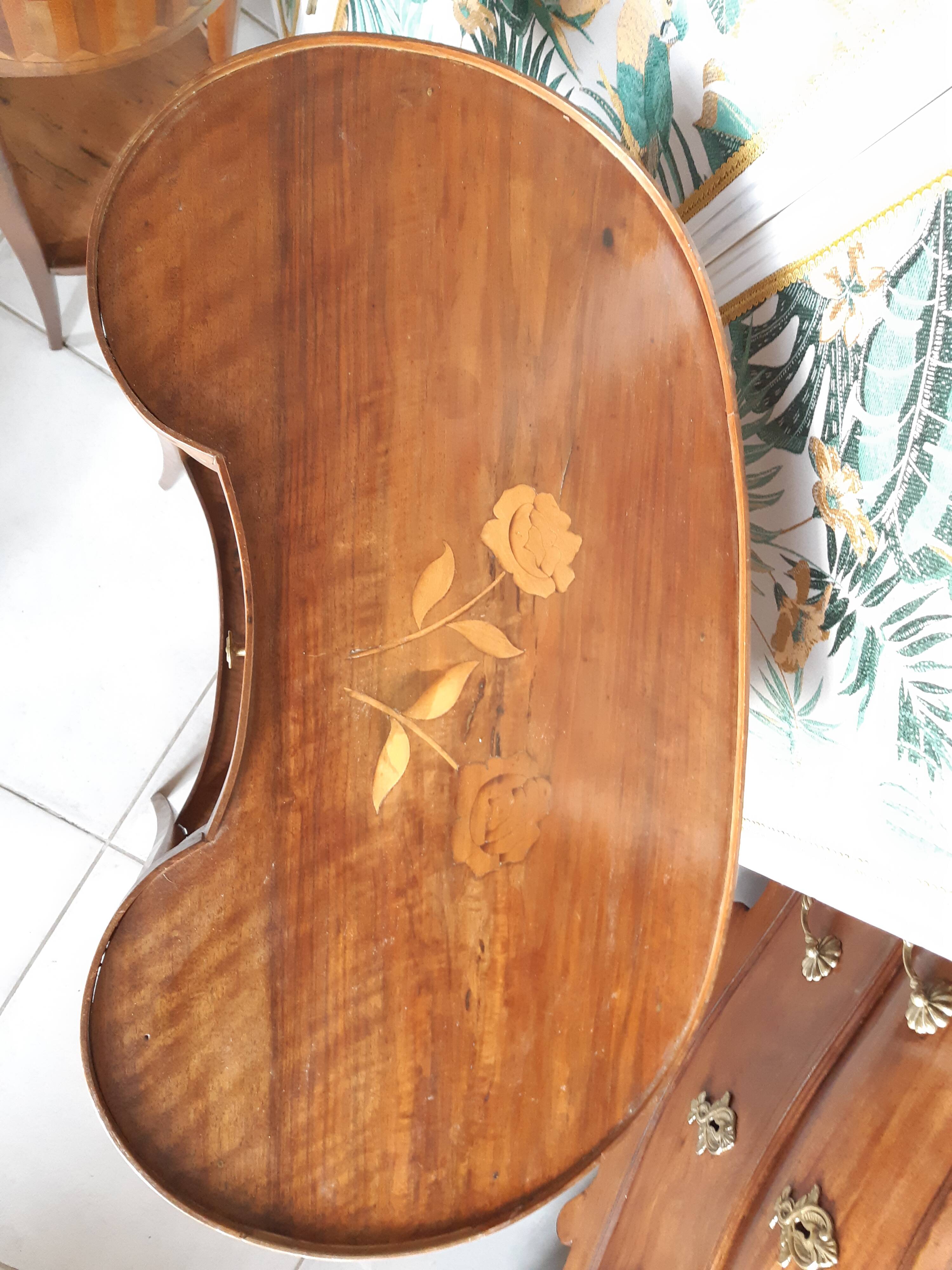 Pair of kidney table