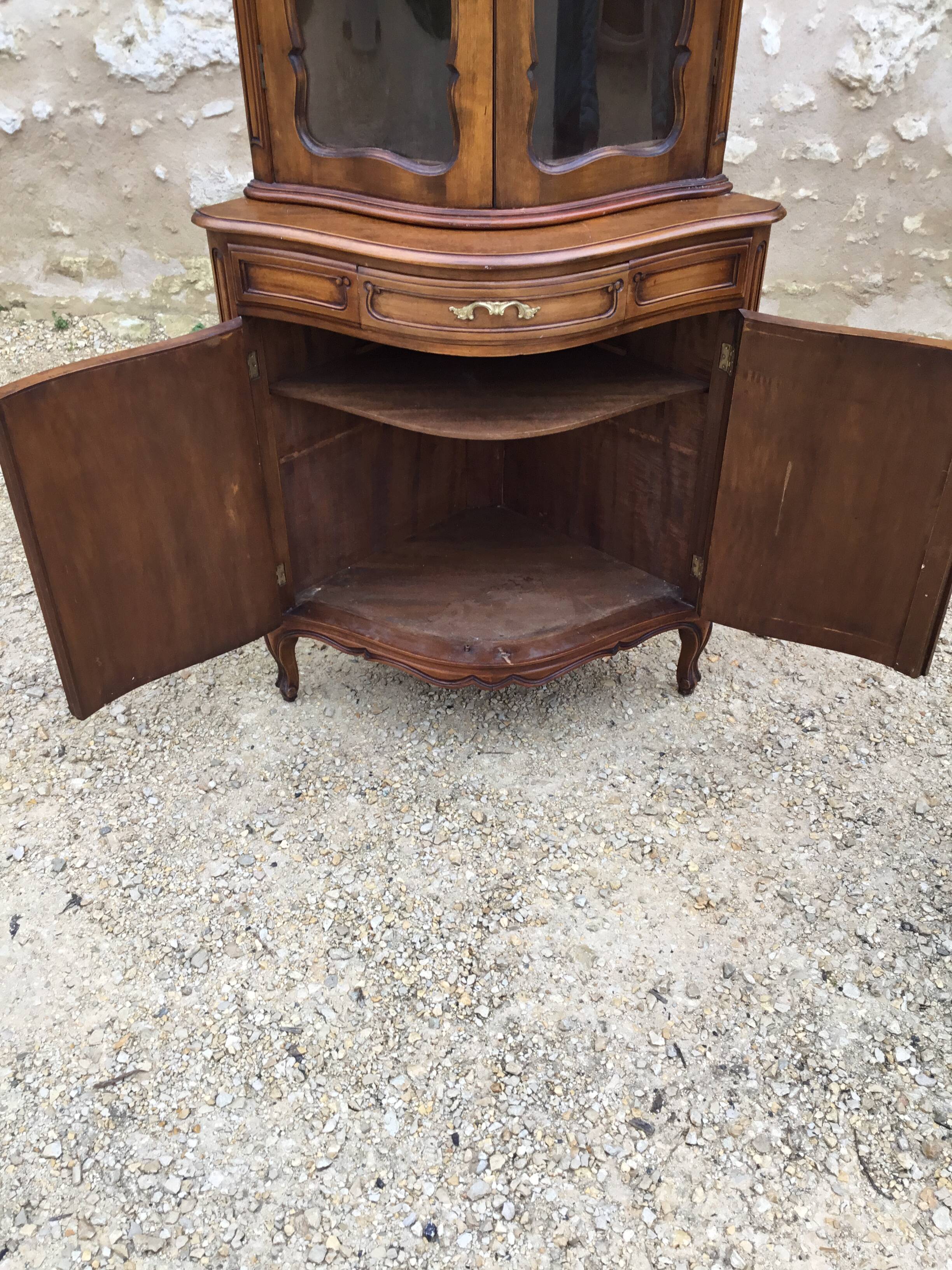 Glassed and curved corner mid-20th century