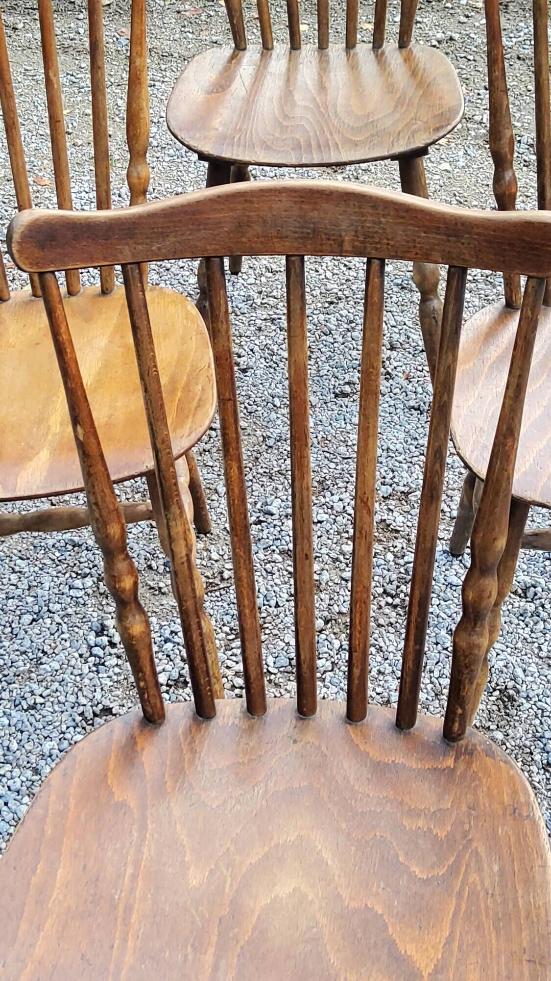 Set de 6 chaises de bistrot Baumann vintage des années 60