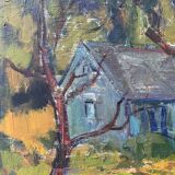 Large Vintage Painting Landscape signed by Svan Grandin (1906- 1982)