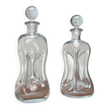 Danish Vintage Kluk Kluk Glass Bottles from Holmegaard, 1970s, Set of 2