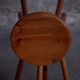 Pair of beech counter stools, 1960
