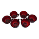 Vintage Arcoroc Sierra Ruby cups