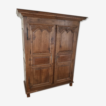 Armoire 2 portes en chene du XVIIIème siecle