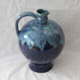 Pichet bleu vase en céramique cab céramique d'art de Bordeaux