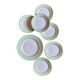 Vintage dessert service, one main course and 6 plates L'AMandinoise