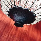 Old chandelier pampilles & chiseled metal