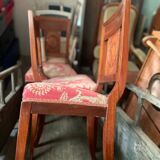 lot de trois chaises anciennes de style Empire.