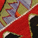 5x11 Colorful Vintage Kilim Rug, Modern Kilim Rug, 158x335Cm,Rare Style Rug