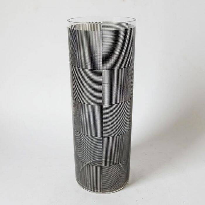Vintage Vase • Kinetic Glass • Op Art • Sydney Cash • MoMA • 1995