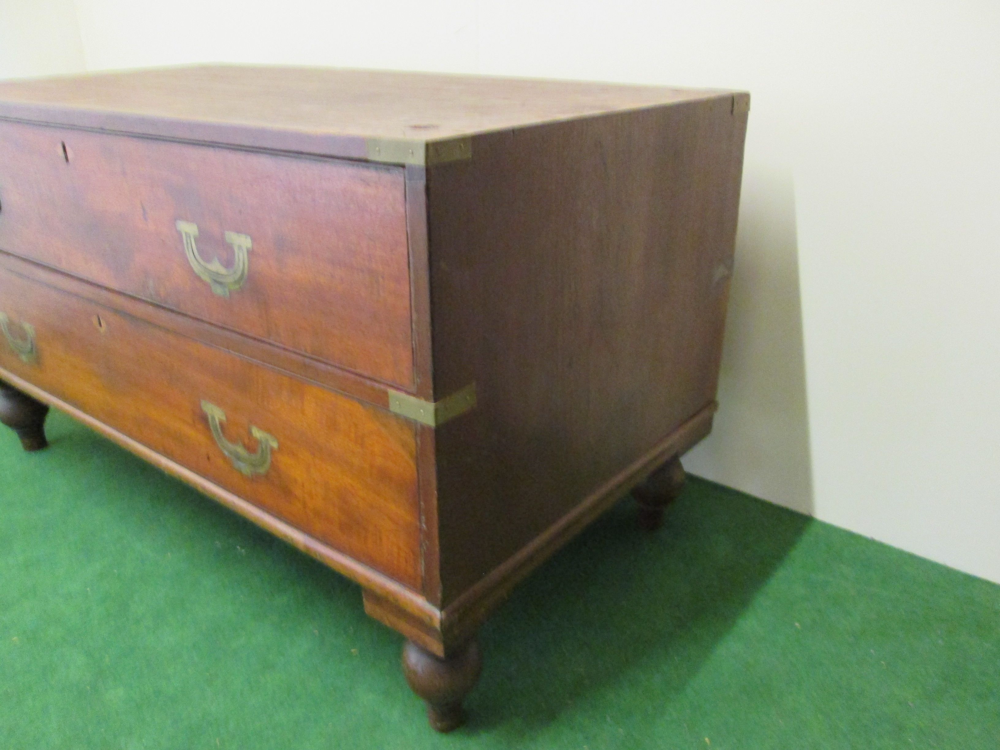 Commode bateau ancienne en acajou massif