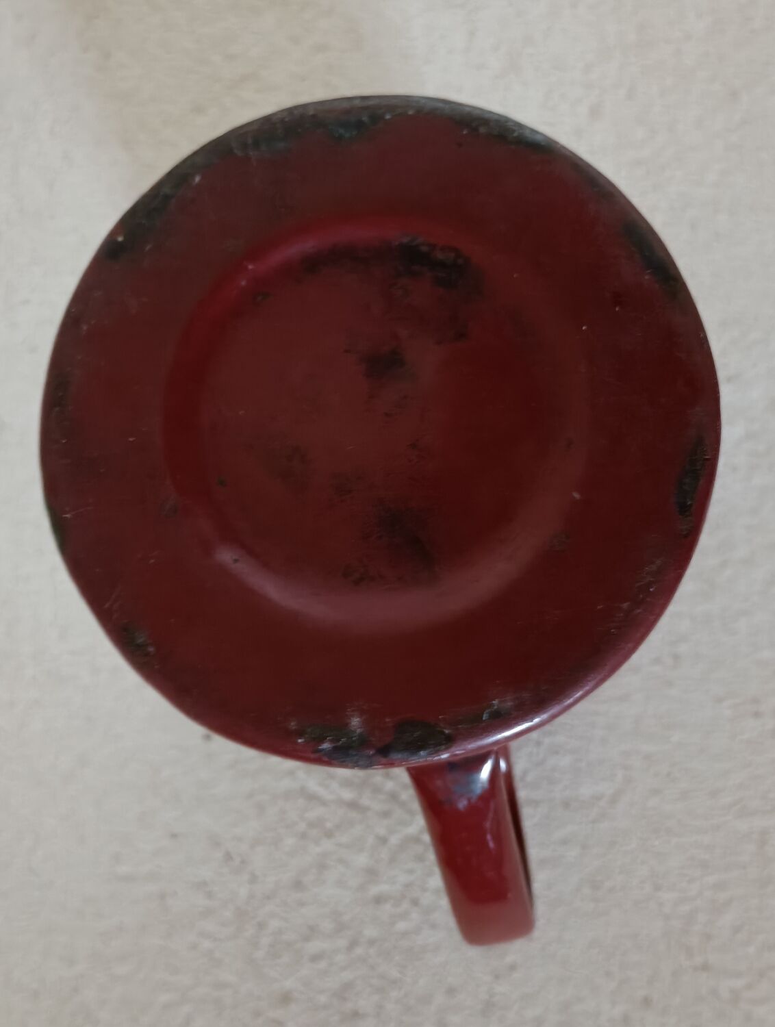 Enamelled sheet milk jug