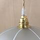 1950s frosted glass pendant light