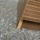 commode 4 tiroirs compacte — Effet bois foncé