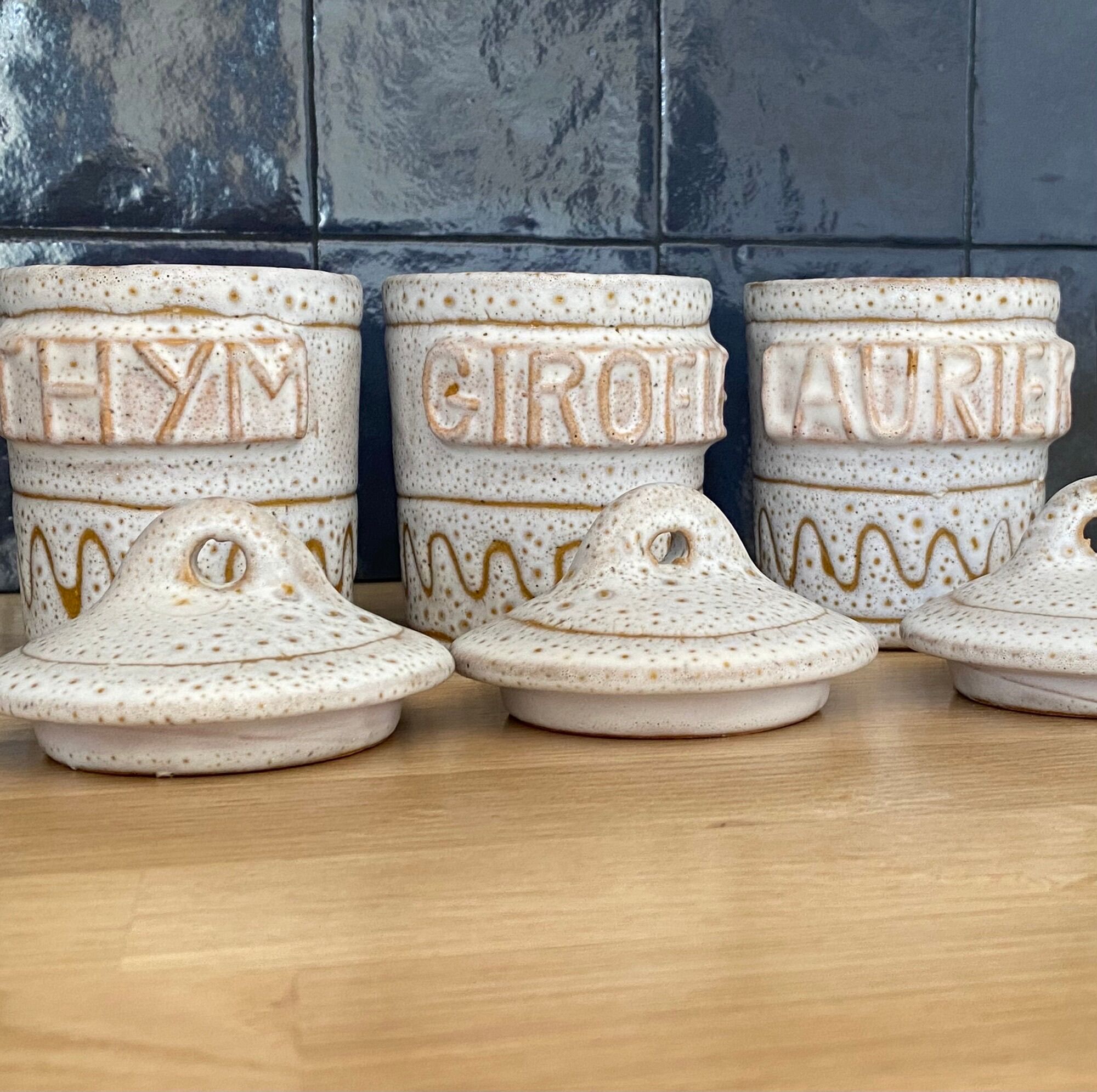 3 Spice Jars Vallauris