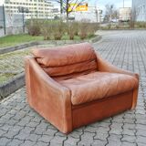 VIntage oxred leather lounge Chair Rolf Benz