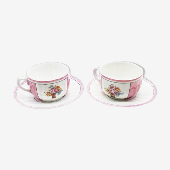 Lot de 2 tasses anciennes