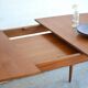 Dining table by McIntosh with an extension of 147cm.