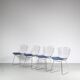 1980s Harry Bertoia dining vhairs for Knoll International, USA
