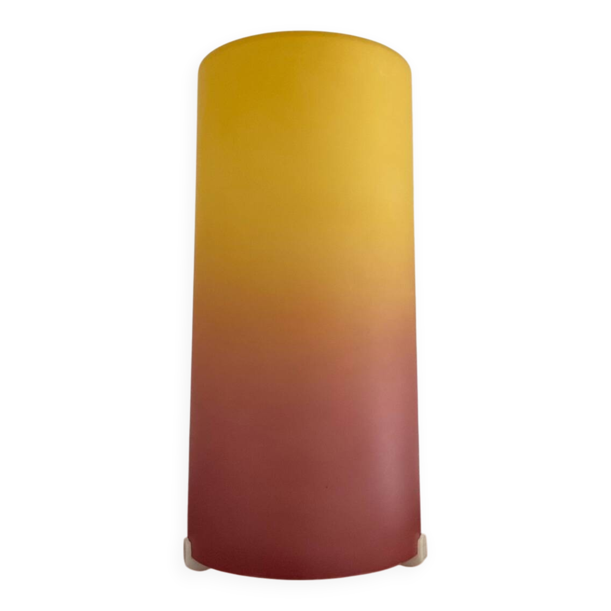 Vintage frosted glass cocktail lamp