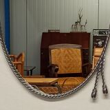 Oval chrome mirror, 60