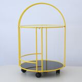 Post-modern rolling trolley by Rodney Kinsman Bieffeplast circa 1980