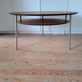 Beautiful Danish oval tripod coffee table