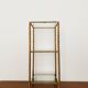Gilded Italian Hollywood Regency Metal Shelf by Hans Kögl