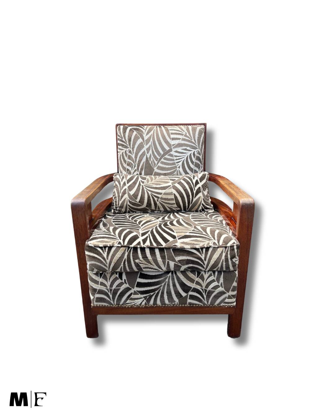Pair of 1930s mahogany armchairs