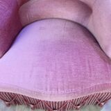Vintage pink toad armchair