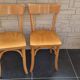 Ensemble de 4 chaises bistrot a. cartier 1957