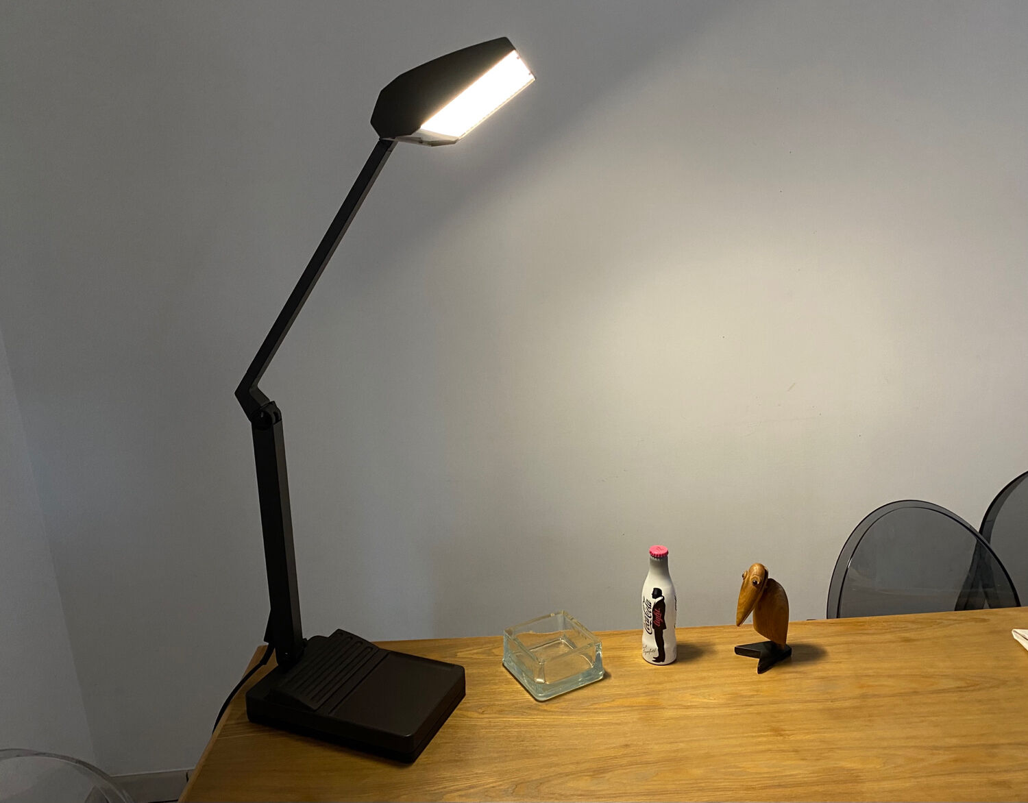 Neon desk lamp Waldmann TL 111 vintage 80s