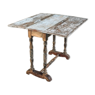 Antique table folding table bistro table side table