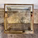 Chrome and brass coffee table, 1970
