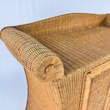 Mid-century wicker dresser, France, 1960s