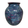 Vase vintage bleu signé J.R. Rubatti