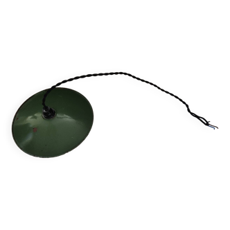 Enameled sheet metal pendant lights