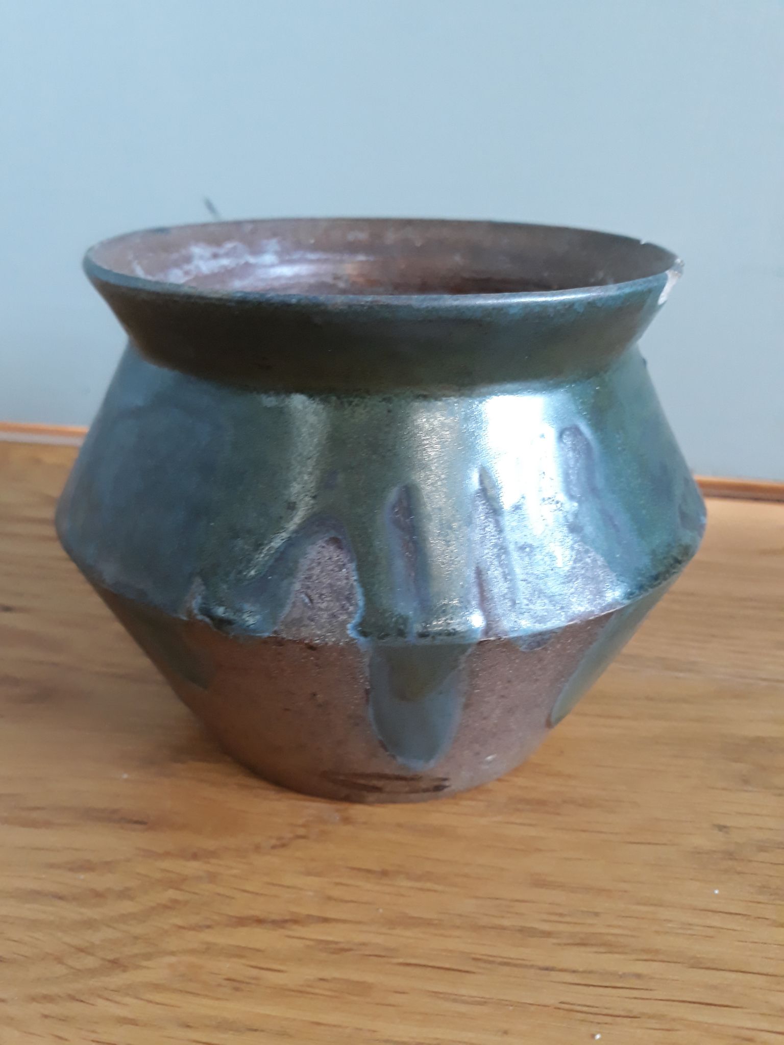 Vase pot en céramique signé C. Greber