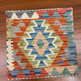 Kilim housse de coussin géométrique