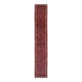 Wool Rugs Stair Runners, Rust Hussain Abad Runner Rug Handmade Oriental Carpet