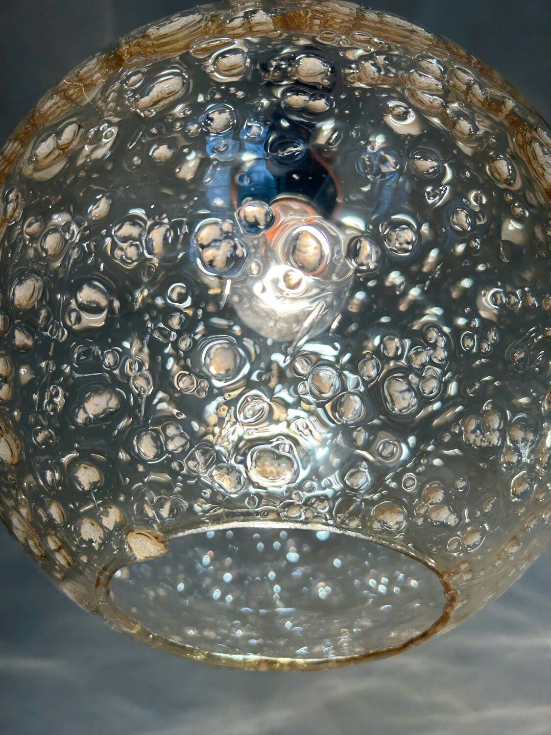 Blown Murano glass chandelier from the 70s