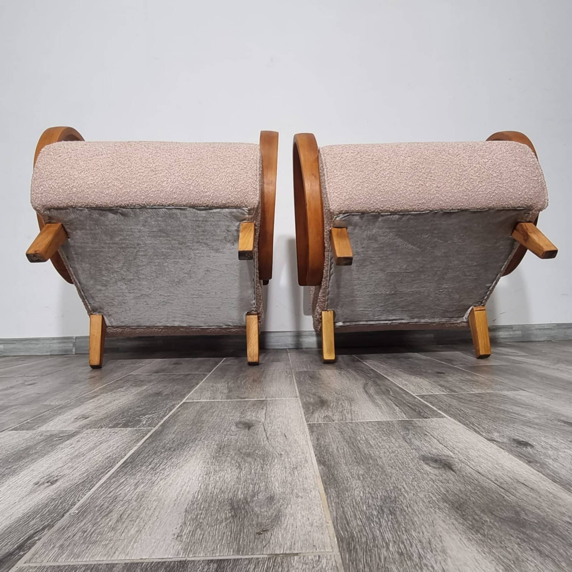 Art Deco Lounge Chairs from Jindřich Halabala, 1950s, Set of 2
