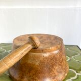 Mortar and pestle made of olive wood