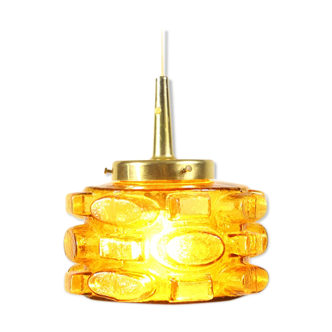 Retro Glass Ceiling Lamp by Vitrika, 1970s