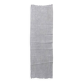 Tapis coureur vintage kilim fait main gris clair, 62x192 cm