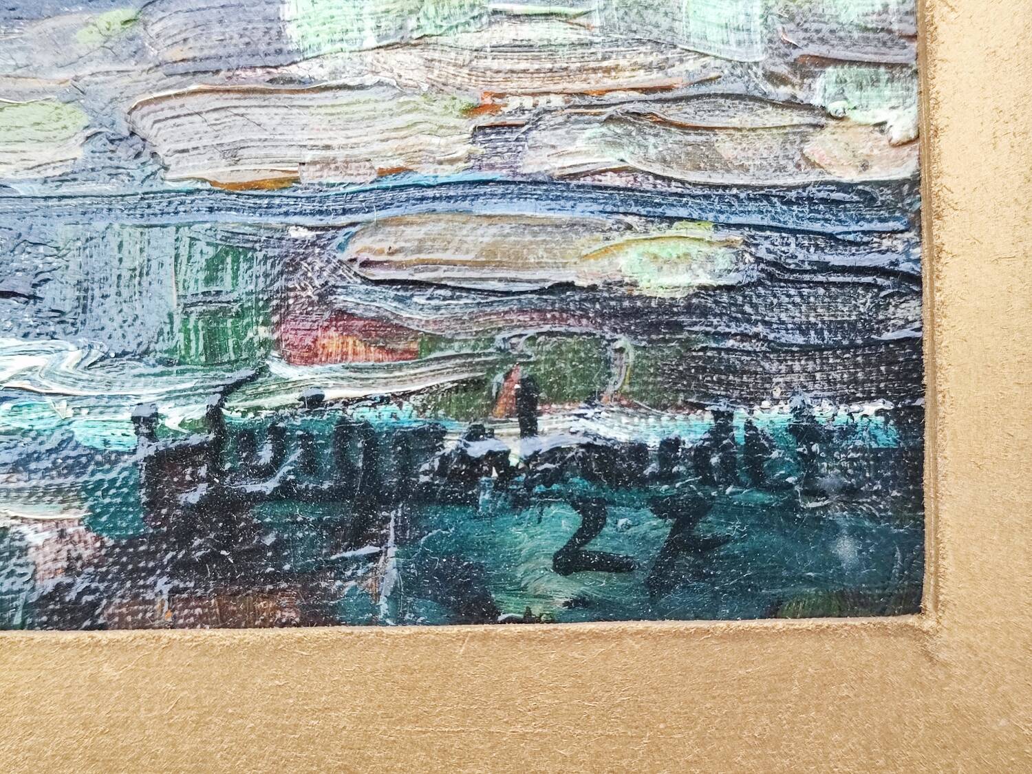 Oil painting by H. Guignabaudet